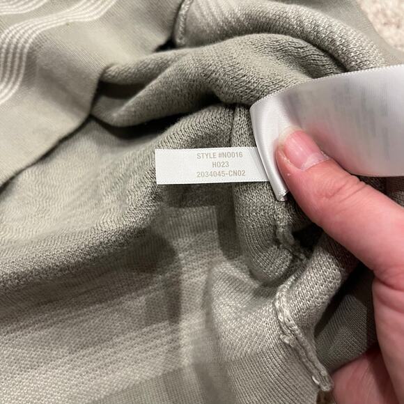 Madewell Men's Button Up Long Sleeve Sweater Polo Sz L Washed Olive Preppy - Picture 7 of 8